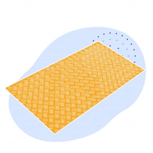 Алюминиевый рифленый лист даймонд 6х2000х2000 мм АМцС