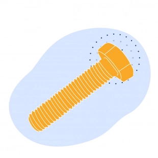 Болт М24x65 мм 12Х18Н10Т ГОСТ 7796-70