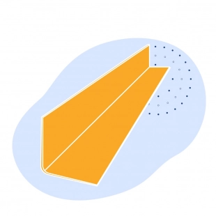 Уголок оцинкованный 75х75х5 мм Ст1 ГОСТ 8509-93