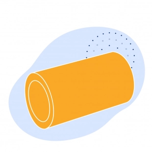 Полиэтиленовая газовая труба 125х14 мм SDR 9 ПЭ 100 черная