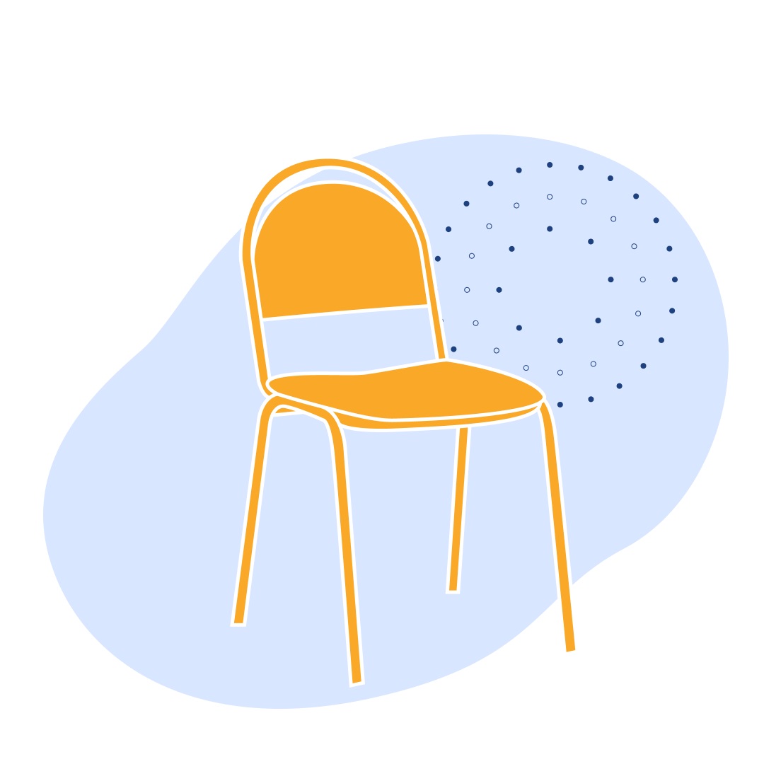 Стул Форма черный 110 кг 450х550х850 мм