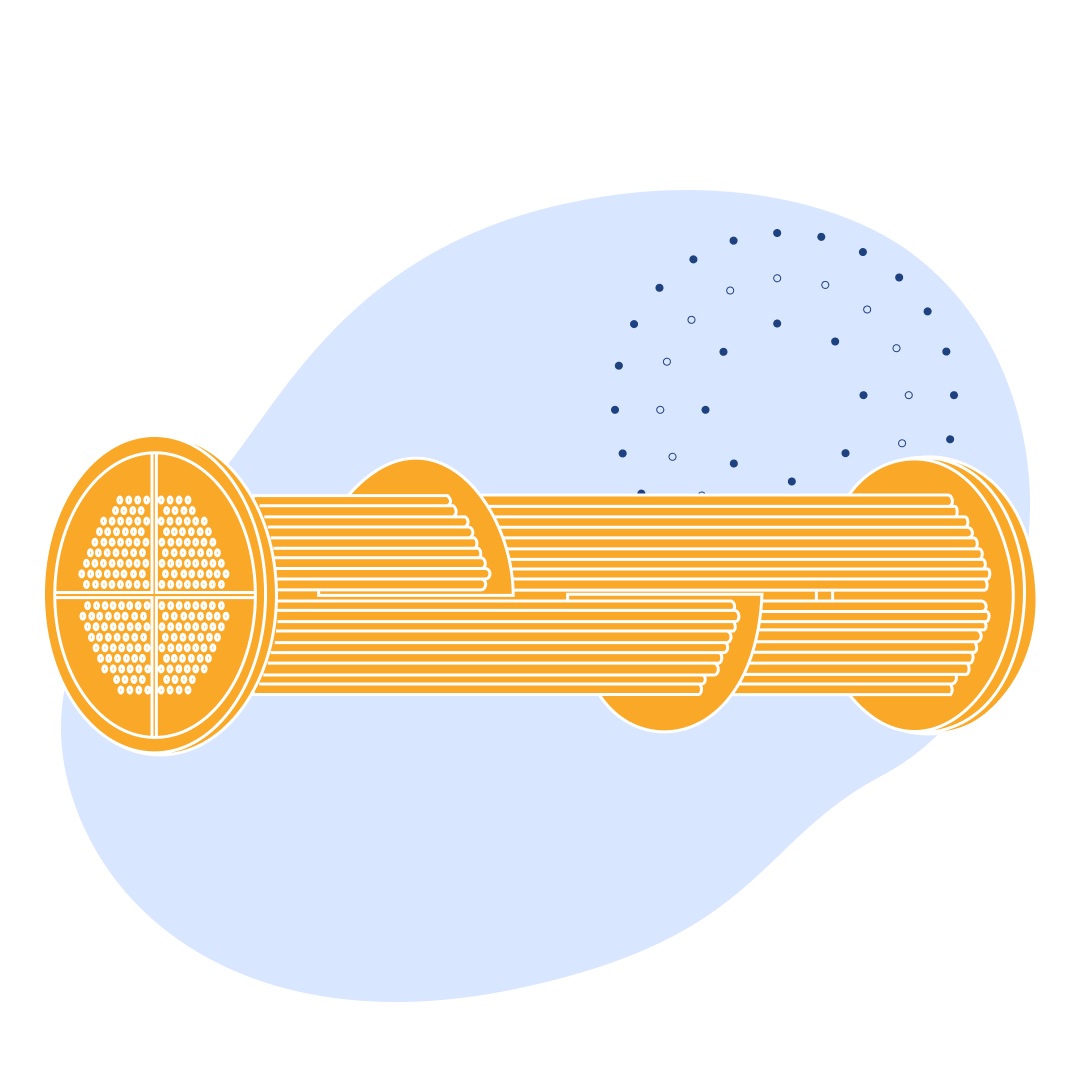 Трубная система подогревателя пароводяного 792 шт 2000 мм 6.84 Гкал/час 342 т/час 342 м2