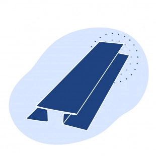 Н-образный профиль стальной 300х300х16 мм 17Г1С ТУ 14-2-24-72