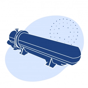 Пароводяной подогреватель 68 шт 0.585 Гкал/час 29.2 т/час 325x2606 мм 6.3 м2