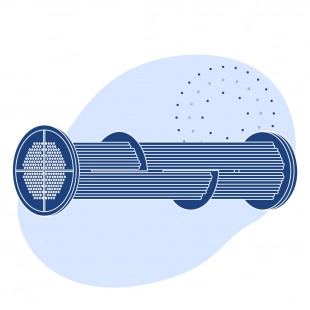 Трубная система подогревателя пароводяного 792 шт 3000 мм 18.1 Гкал/час 188 т/час 108 м2