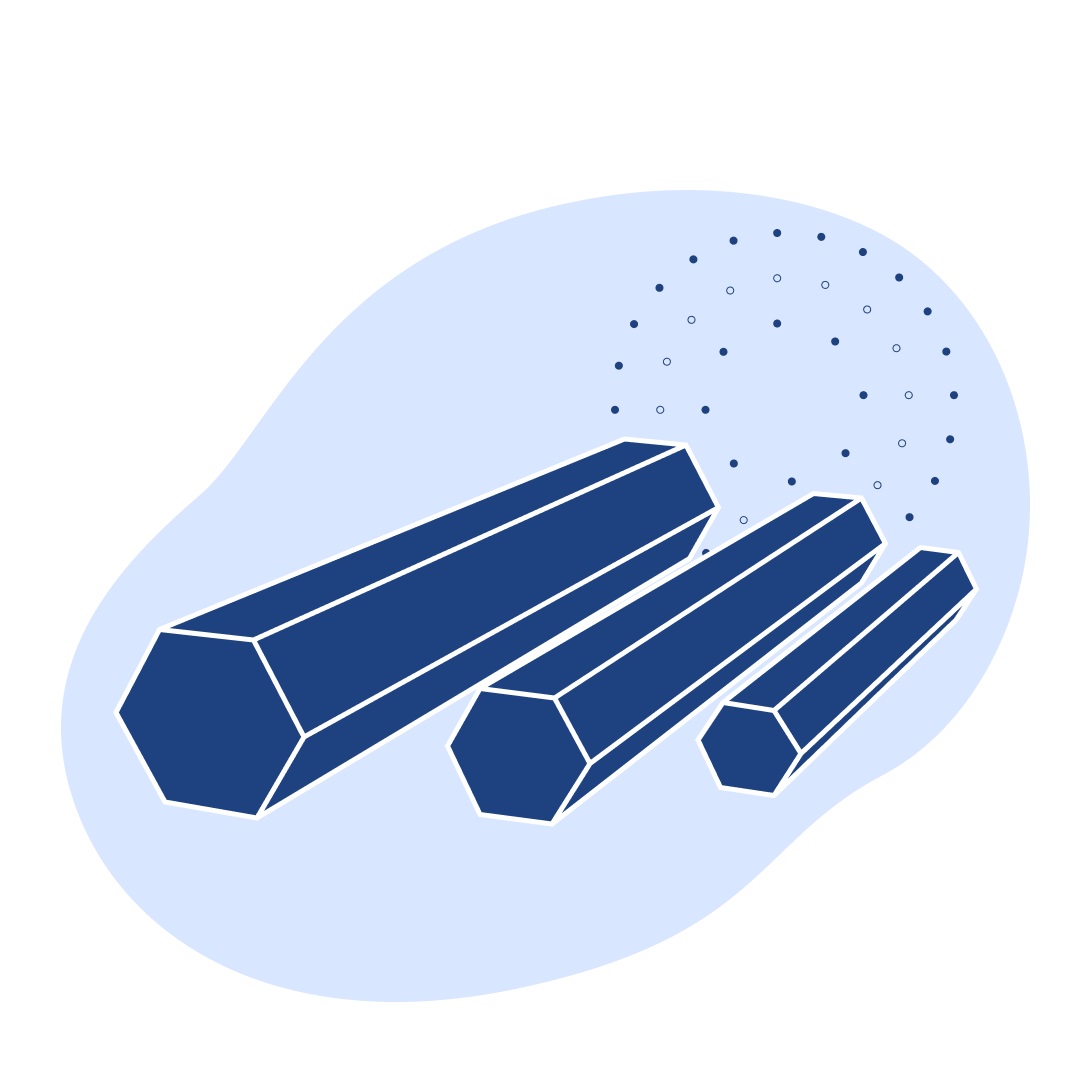 Шестигранник нержавеющий 95 мм AISI 201 ГОСТ 18968-73