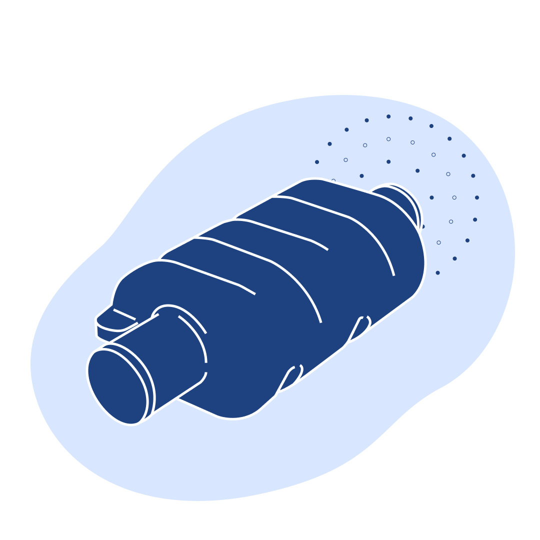 Судовой глушитель 250х2100х2015х381х2 мм