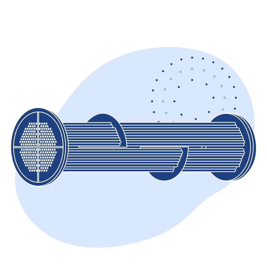 Трубная система подогревателя пароводяного 792 шт 2000 мм 6.84 Гкал/час 342 т/час 342 м2